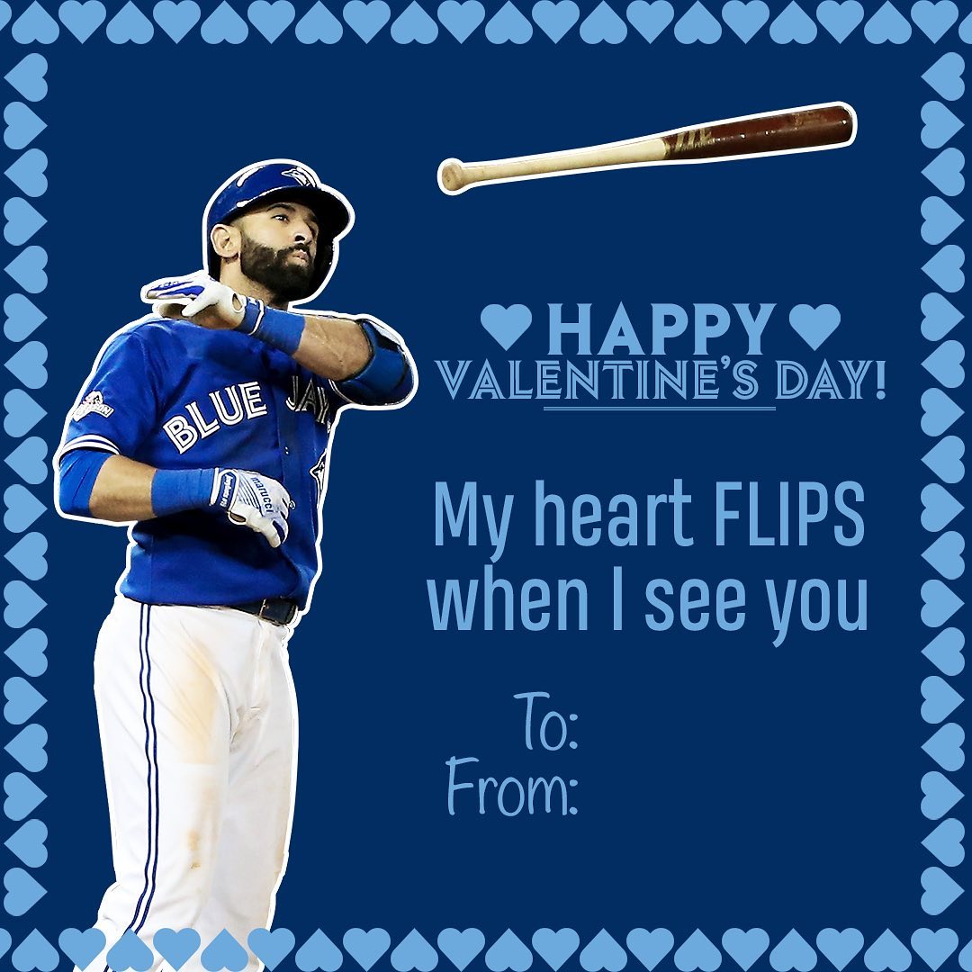 Roses are red, 
Blue Jays are blue, 
Tag your 3rd @ below, 
Wish them a happy #V...