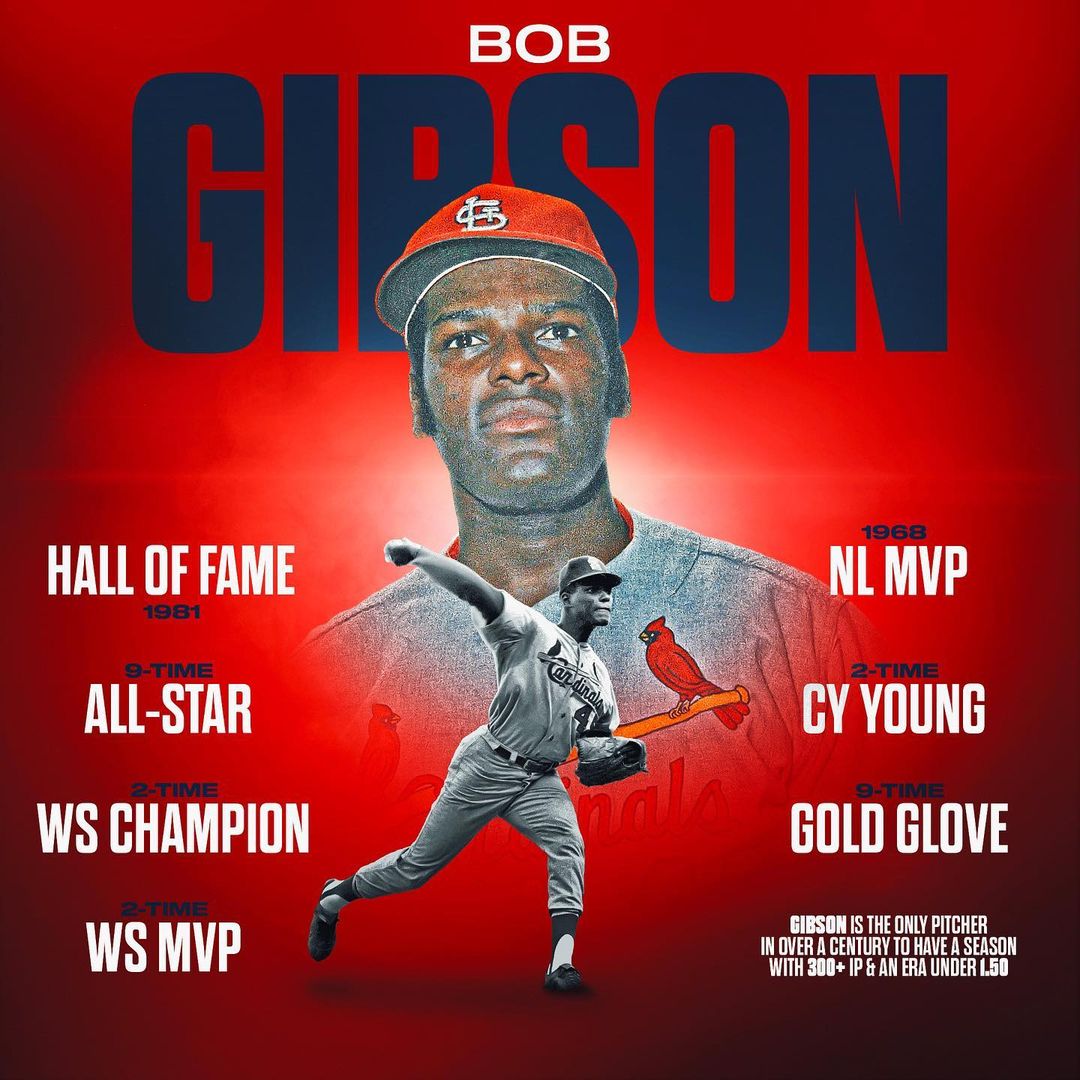 Bob Gibson was as good as they come. #BlackHistoryMonth...