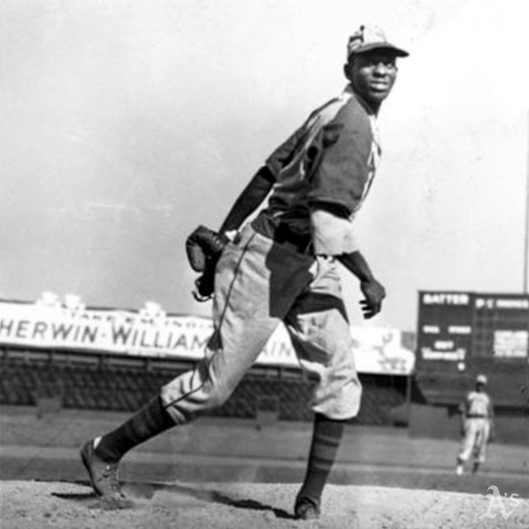Satchel Paige played in his last Major League game as a Kansas City Athletic at ...
