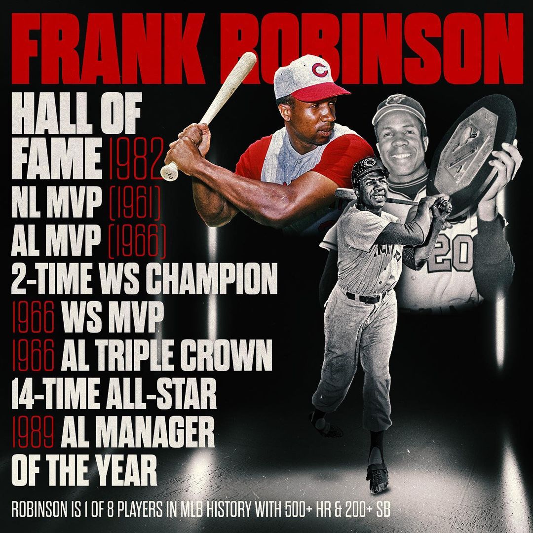 Frank Robinson had one of the most decorated careers in baseball history. #Black...