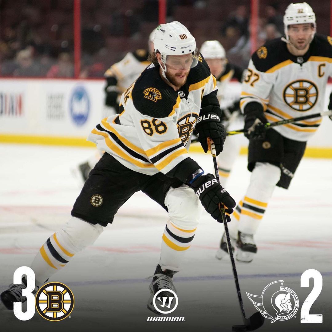 #NHLBRUINS WIN!!! @davidpastrnak scores his 25th of the season in OT to give the...