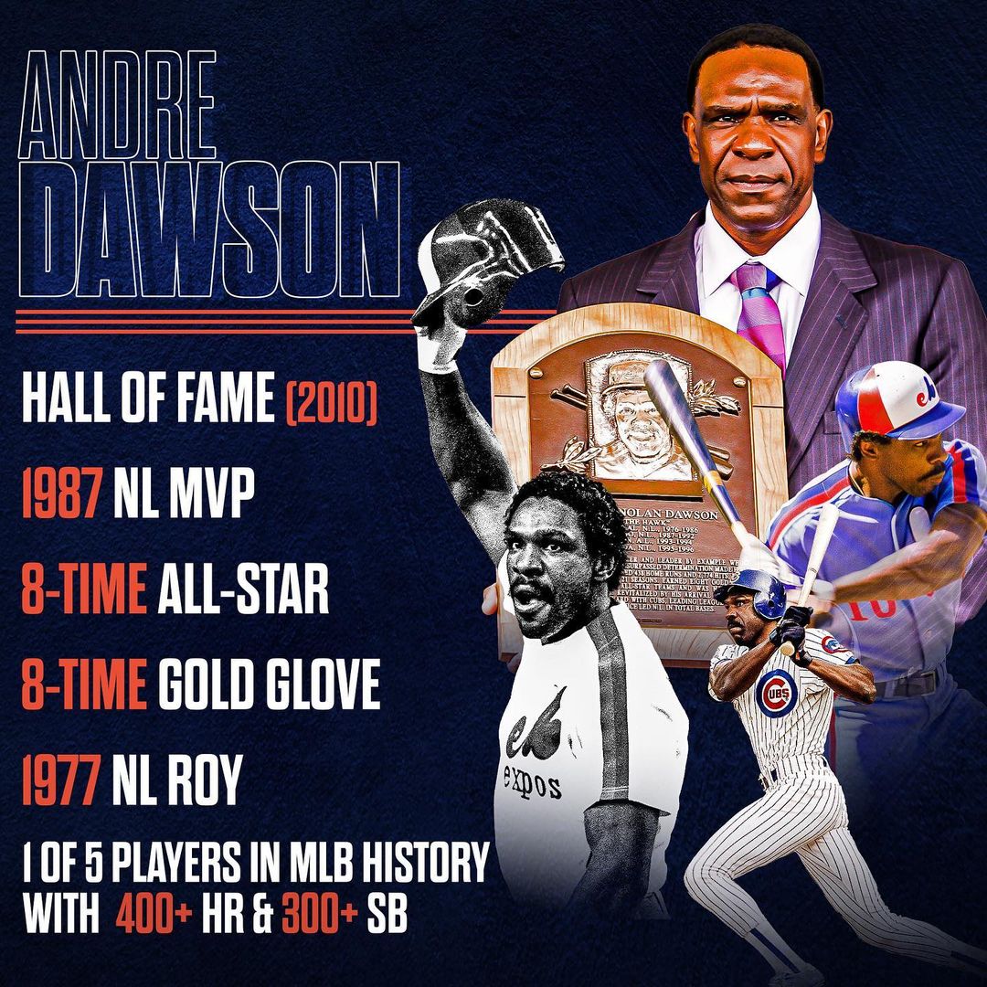 Andre Dawson could do it all on the diamond. #BlackHistoryMonth...