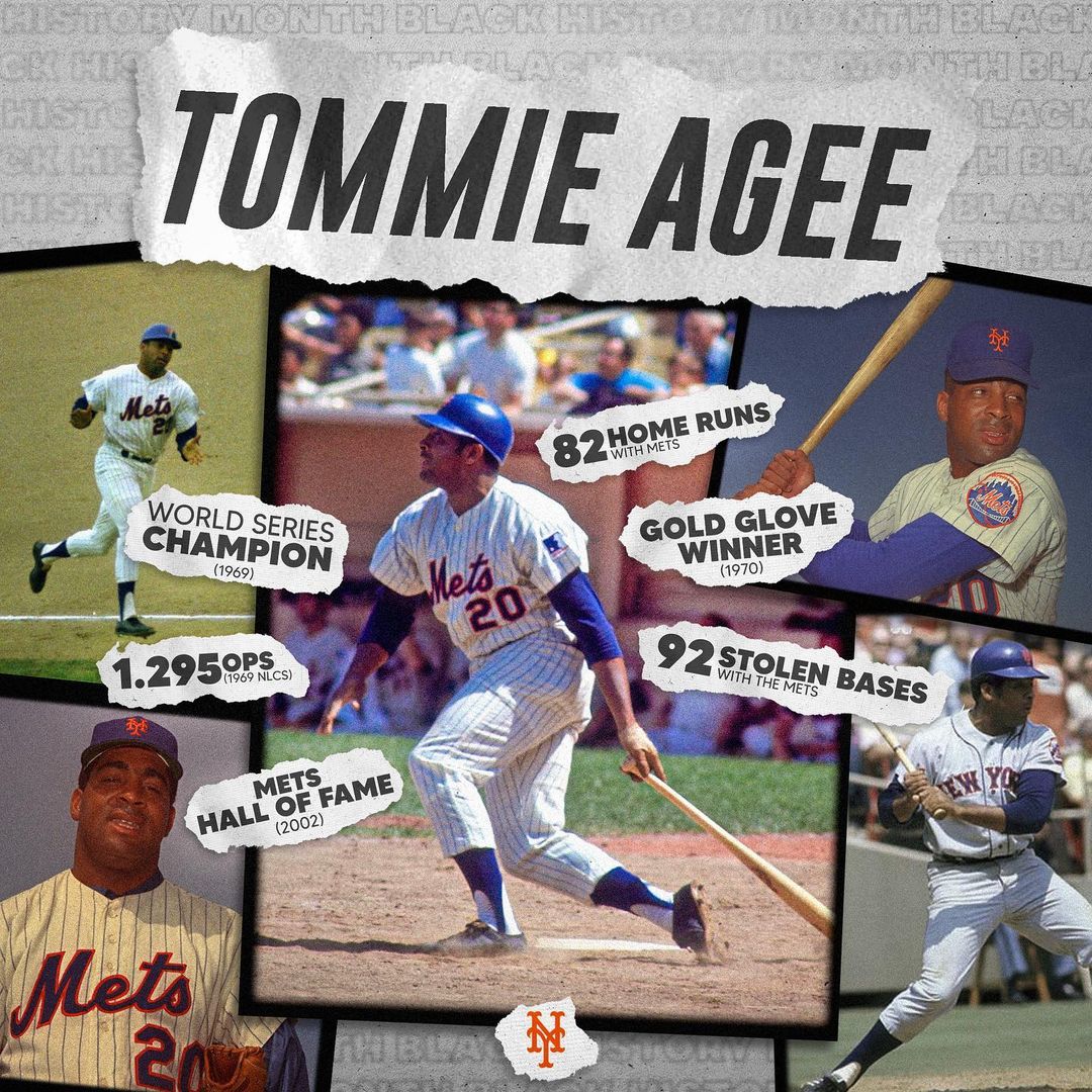 Tommie Agee was a key contributor to the 1969 #WorldSeries. #BHM...