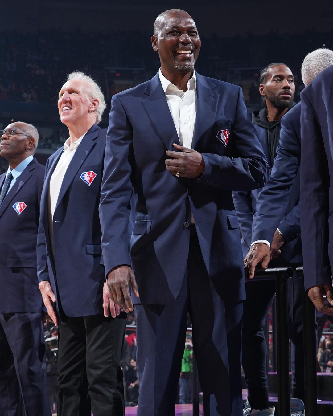 Legendary night at #NBAAllStar  These retired Rockets Legends were honored at #N...