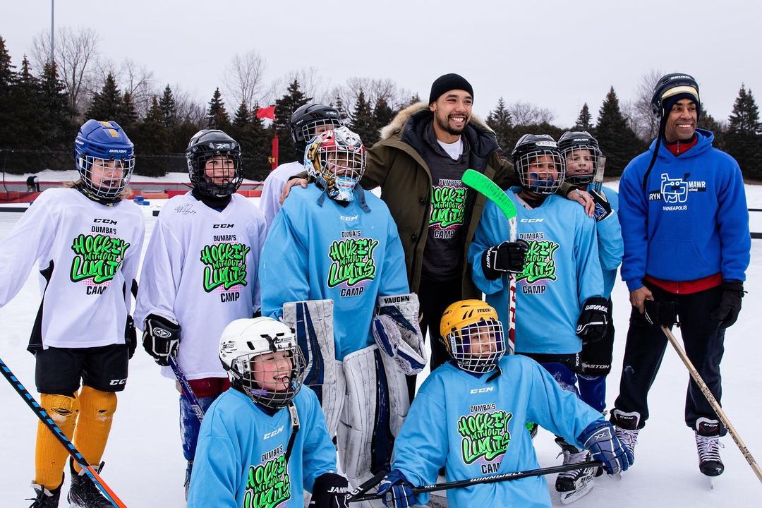 Hockey without limits! @Matt.Dumba hosted his second annual youth hockey camp in...