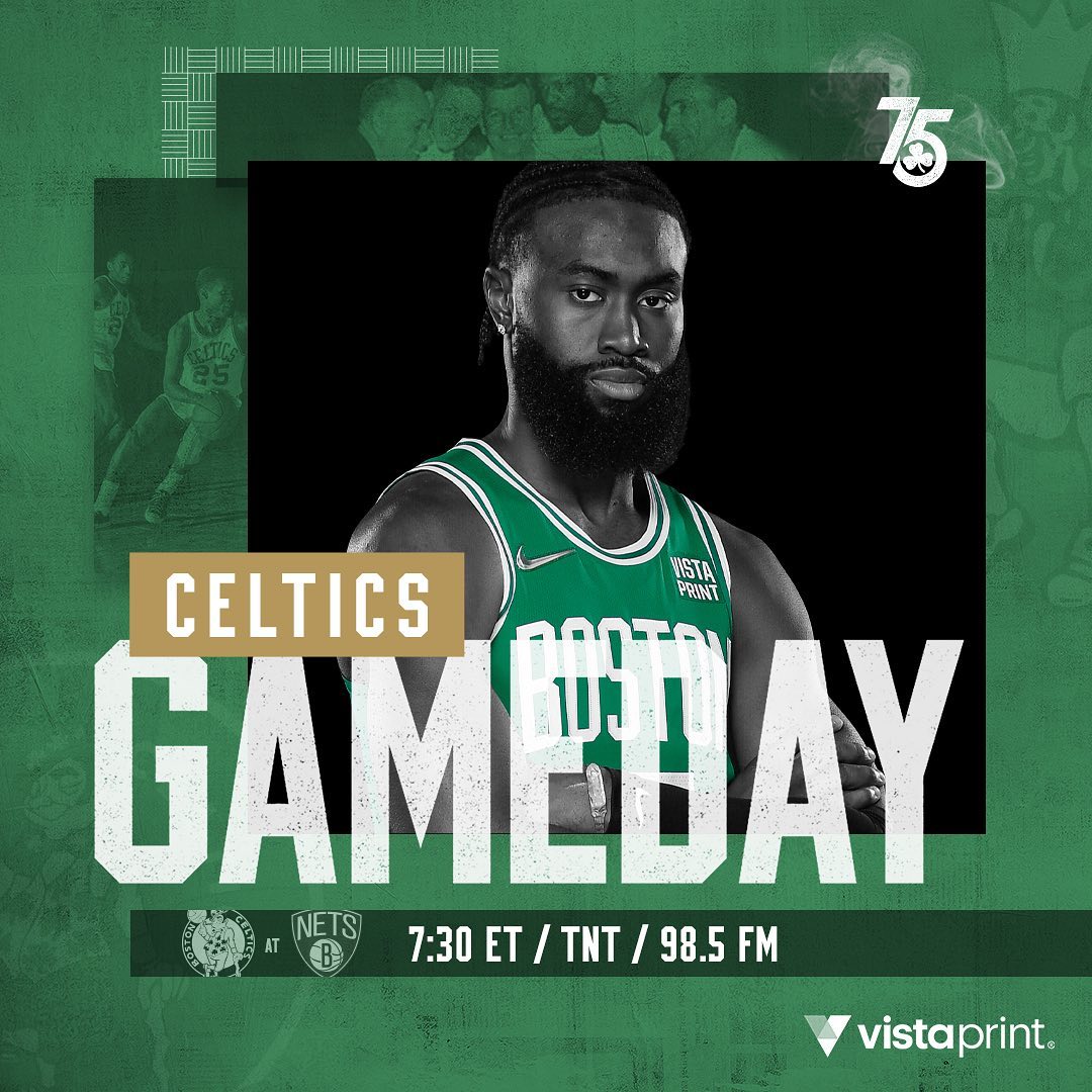 TONIGHT  Celtics at @brooklynnets, 7:30 p.m. on @nbaontnt and @985thesportshub #...