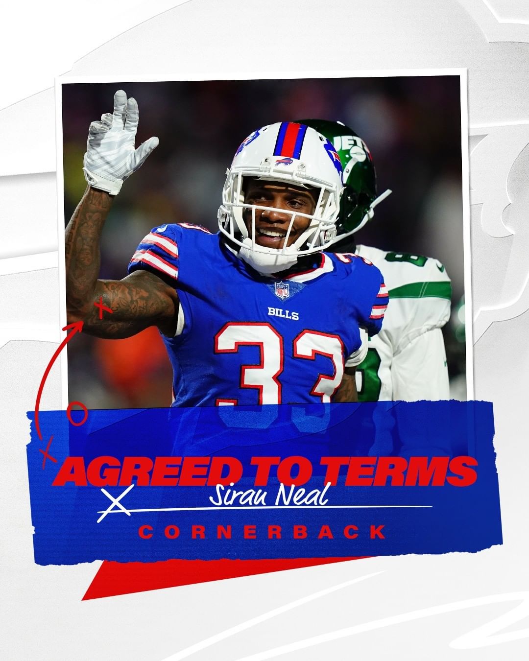 We’ve agreed to terms on a three-year deal with Siran Neal!  #GoBills | #BillsM...