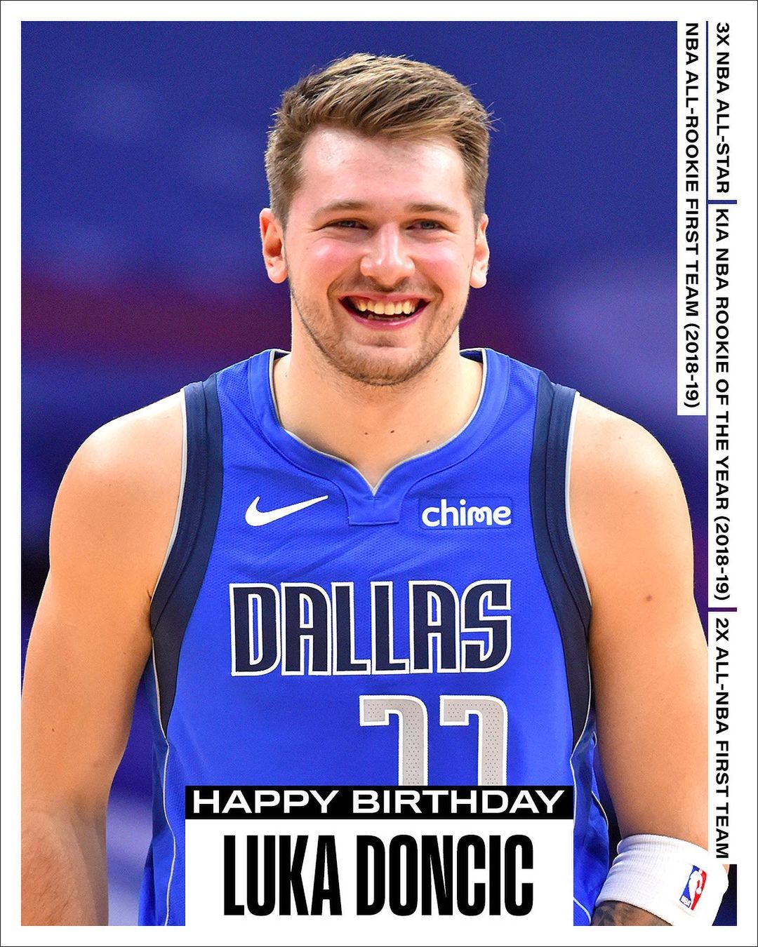 Join us in wishing @lukadoncic of the @dallasmavs a HAPPY 23rd BIRTHDAY! #NBABDA...