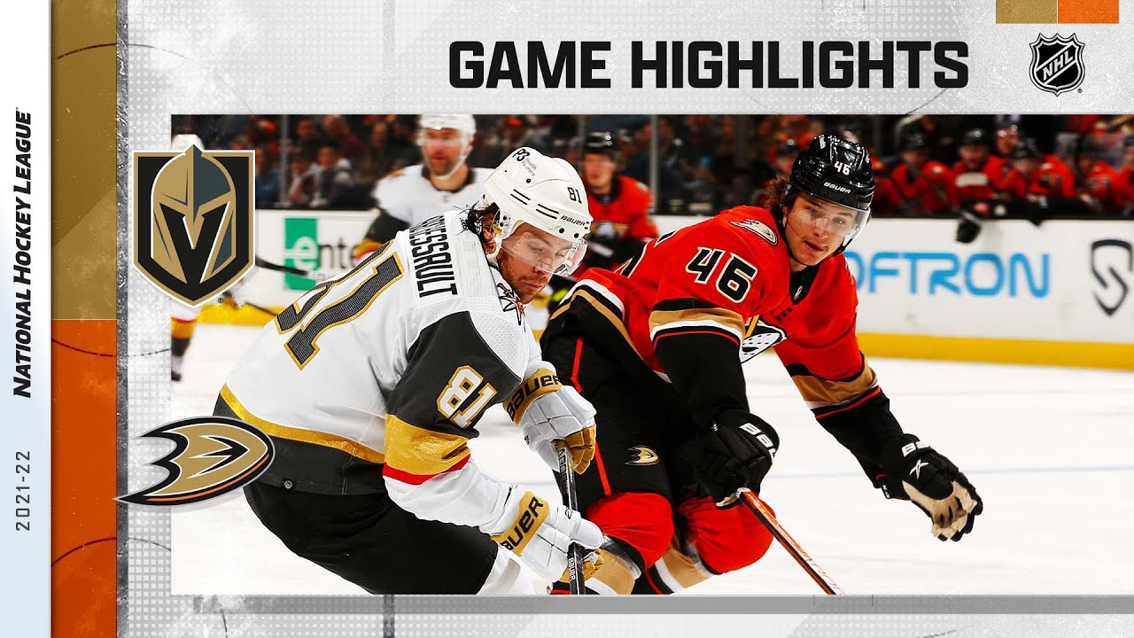 Golden Knights @ Ducks 3/4 | NHL Highlights 2022