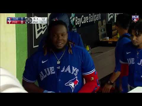 Welcome back, Vladdy! Vlad Guerrero Jr. CRUSHES a homer on his first at-bat of the spring!