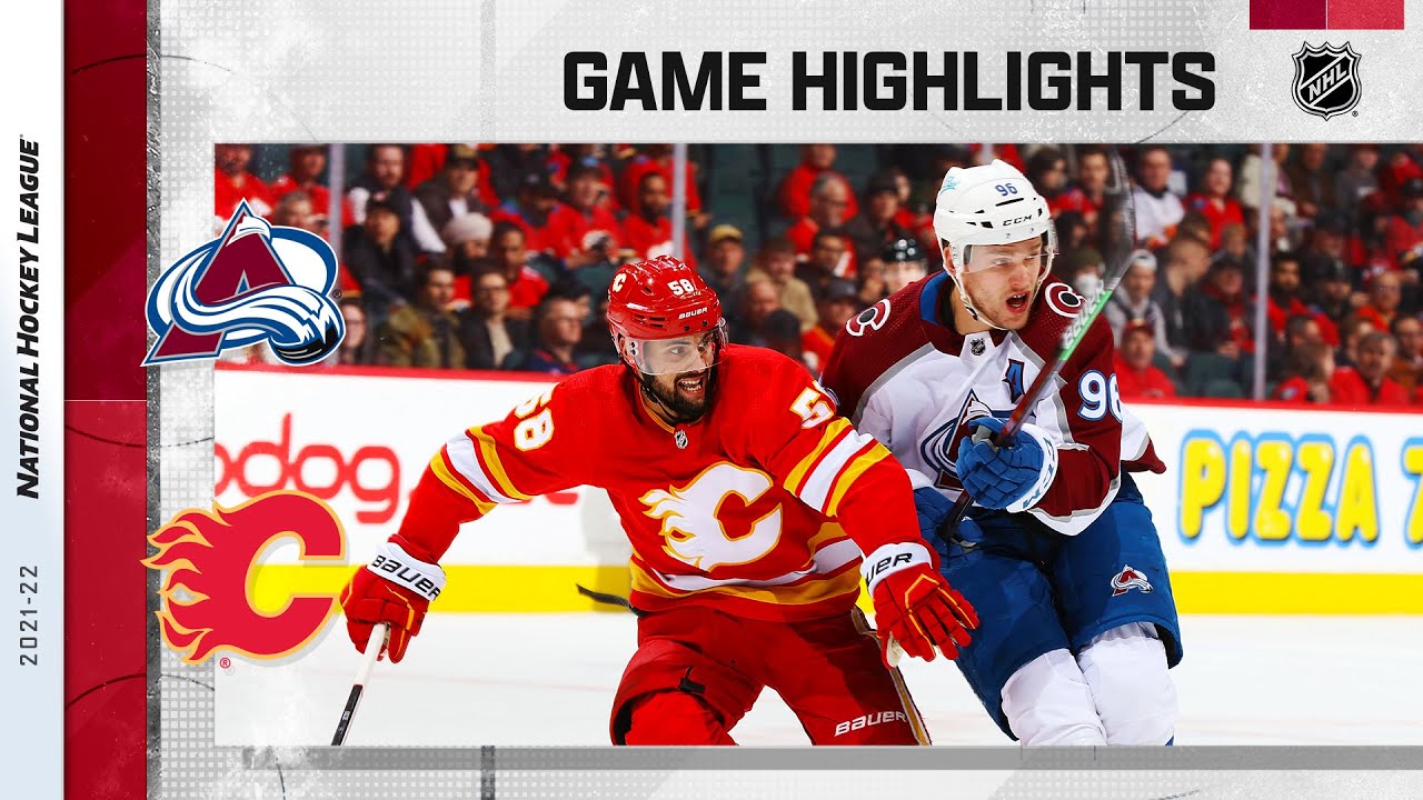 Avalanche @ Flames 3/29 | NHL Highlights 2022