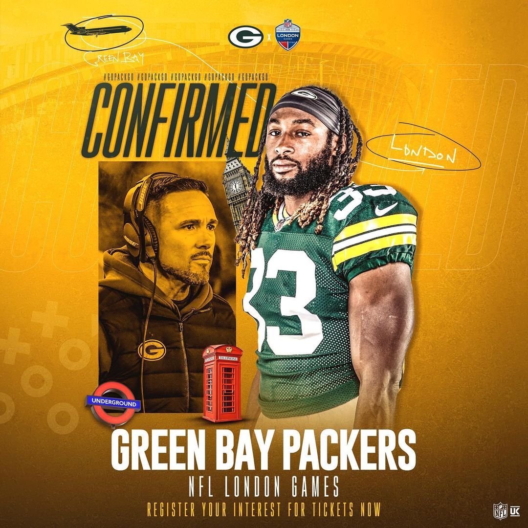 You asked... We delivered  The @packers are coming to the ... #NFLUK...