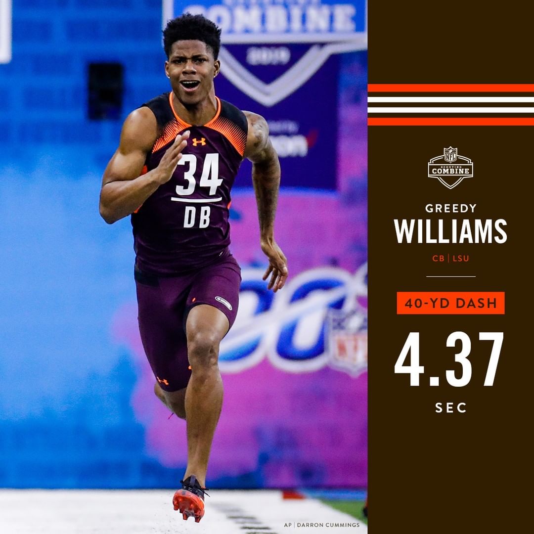 Greedy showed off his 4.3 speed 3 years ago at the #NFLCombine  : NFL Network |...