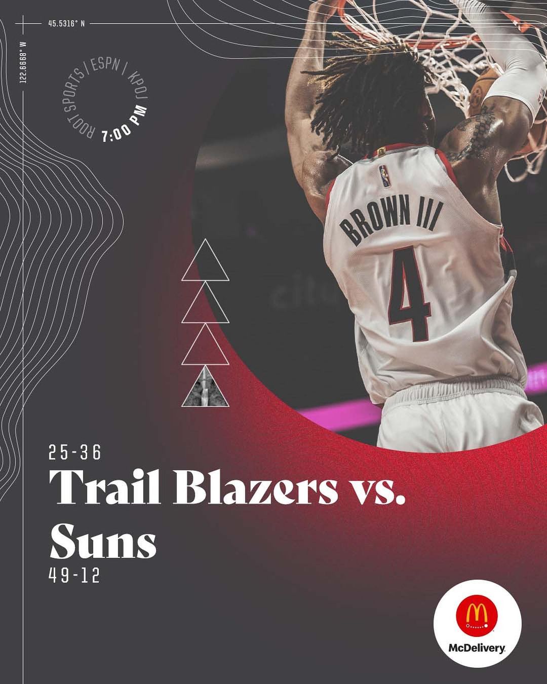 Hello from The Valley.  #RipCity    vs @suns 
 @footprintcntr 
 7:00PM
 @roots...