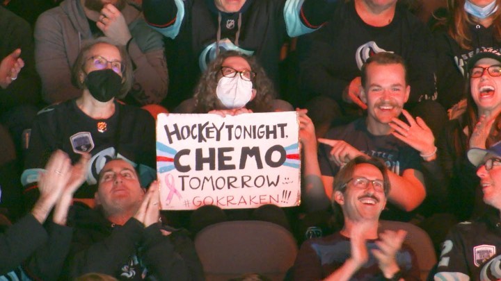 Your #SeaKraken family is sending you all the best, Sacha!  

#HockeyFightsCance...