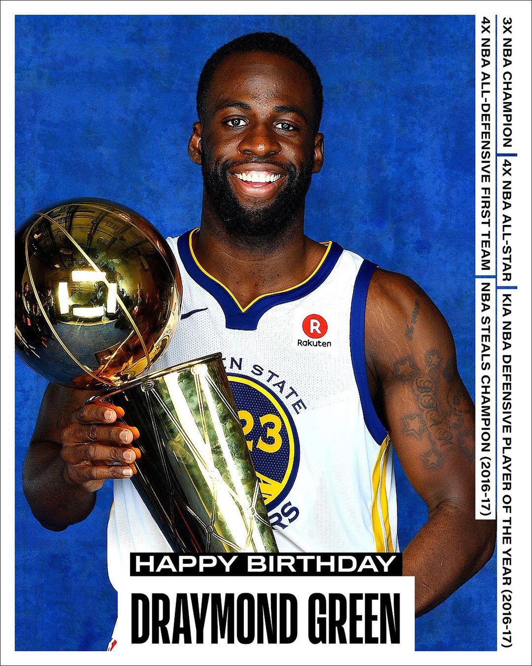 Join us in wishing @money23green of the @warriors a HAPPY 32nd BIRTHDAY! #NBABDA...
