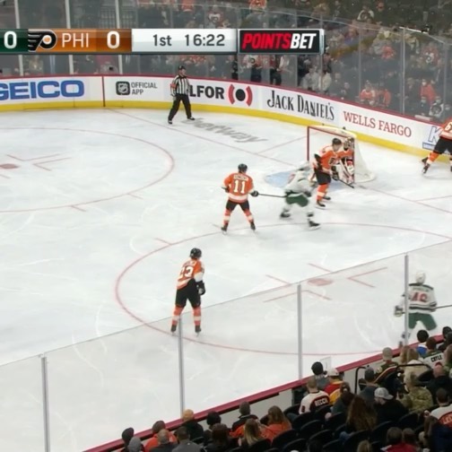 Sarge (1g-1a tonight) in charge. #MINvsPHI...