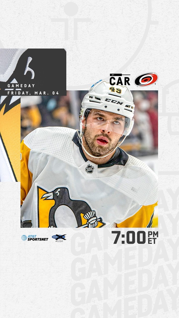 It's a Metropolitan Division matchup! See you tonight, @canes....