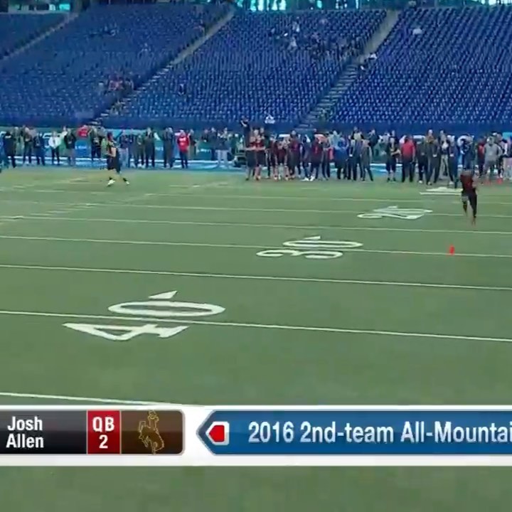Tall. Rocket Arm. Looks good in shorts.  : #NFLCombine on @NFLNetwork...