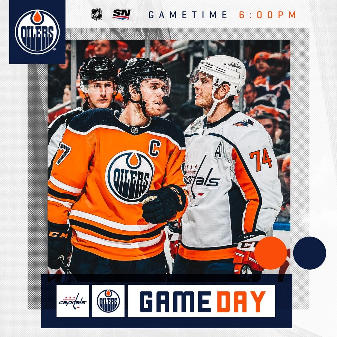 GAME DAY! We're back at @RogersPlace to open a five-game homestand vs. the Caps ...
