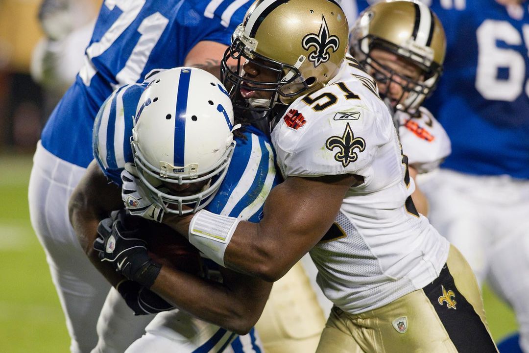 Vilma held it down on defense #TBT...