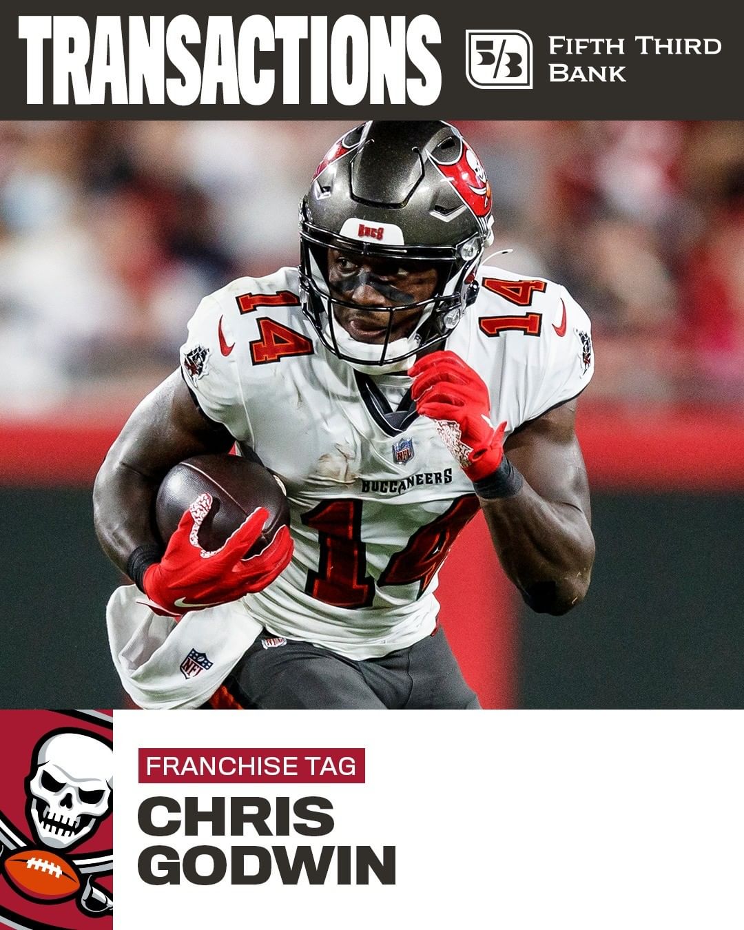 We've used our franchise tag on @chrisgodwin. #GoBucs...