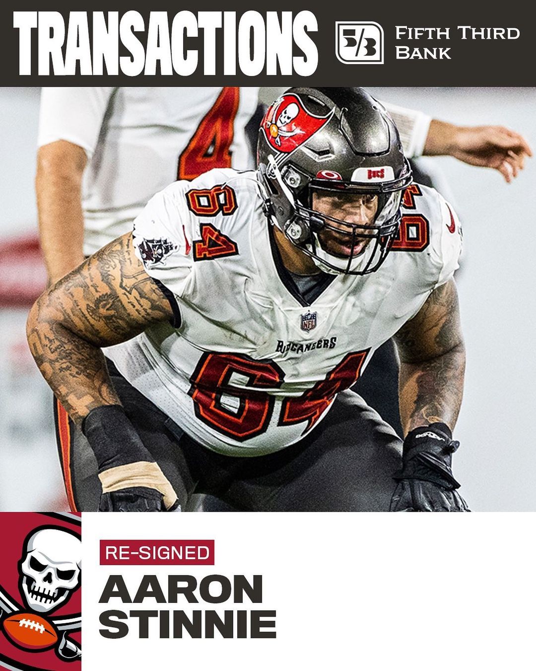 We’ve re-signed G Aaron Stinnie. #GoBucs...
