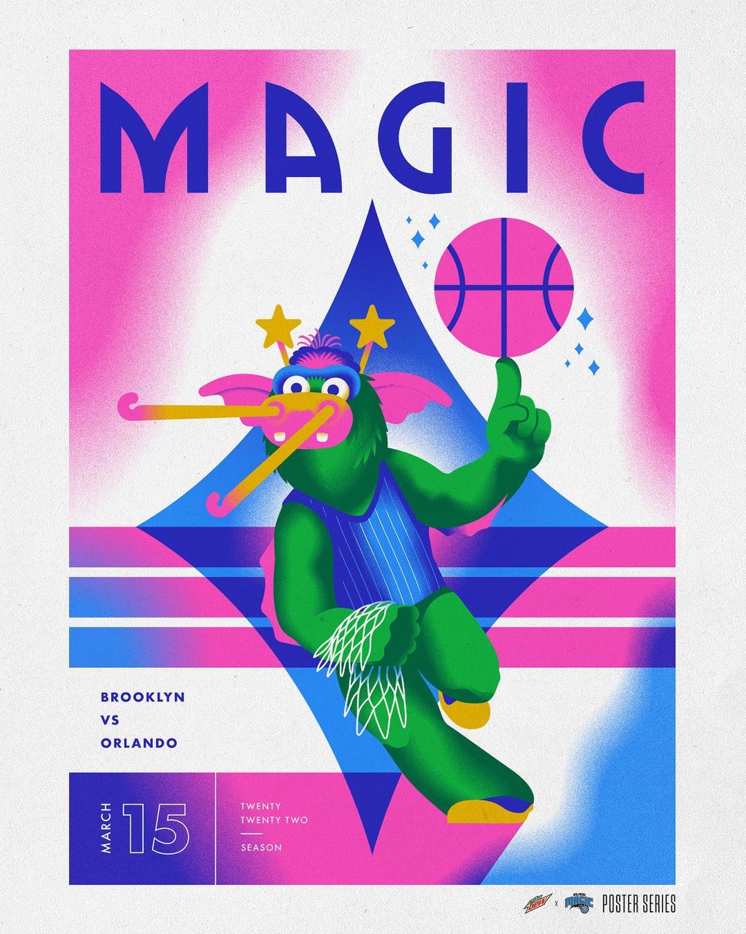 The Magic STUFF  game day poster series pres. by @mountaindew  : @clarkorr...