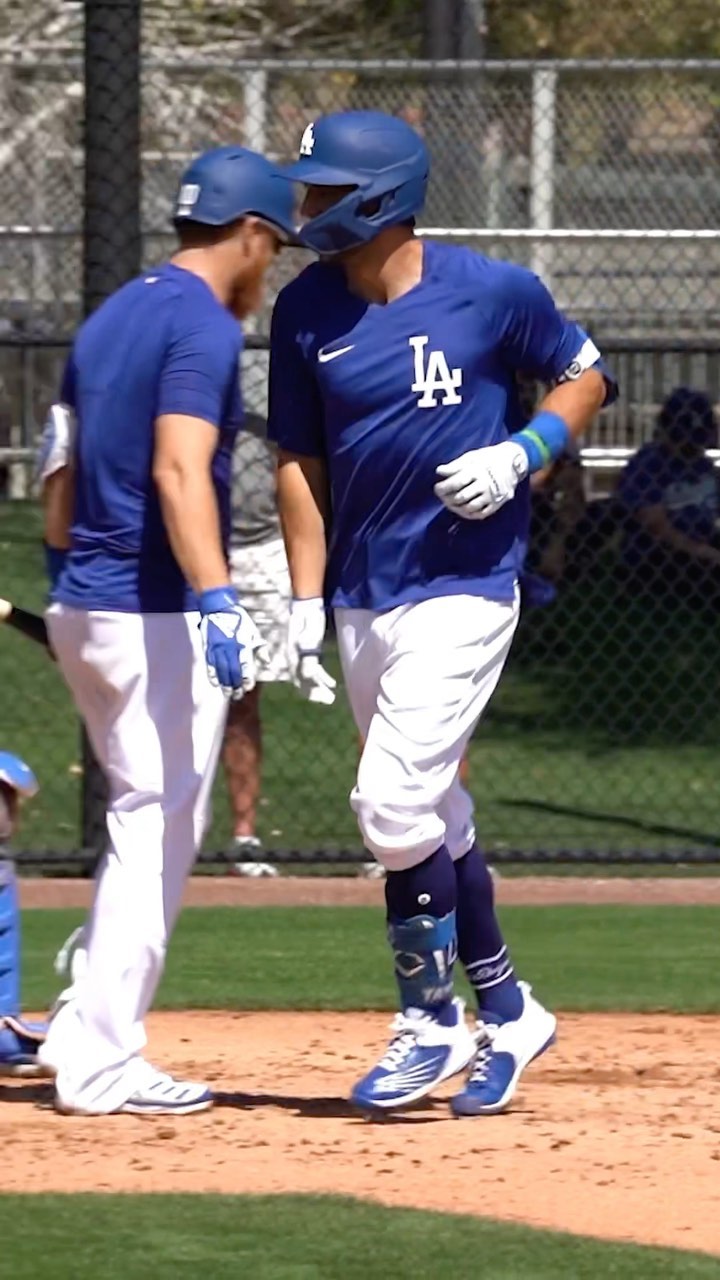 First sim game of #DodgersST and we already have homers from @austin.barnes5 and...