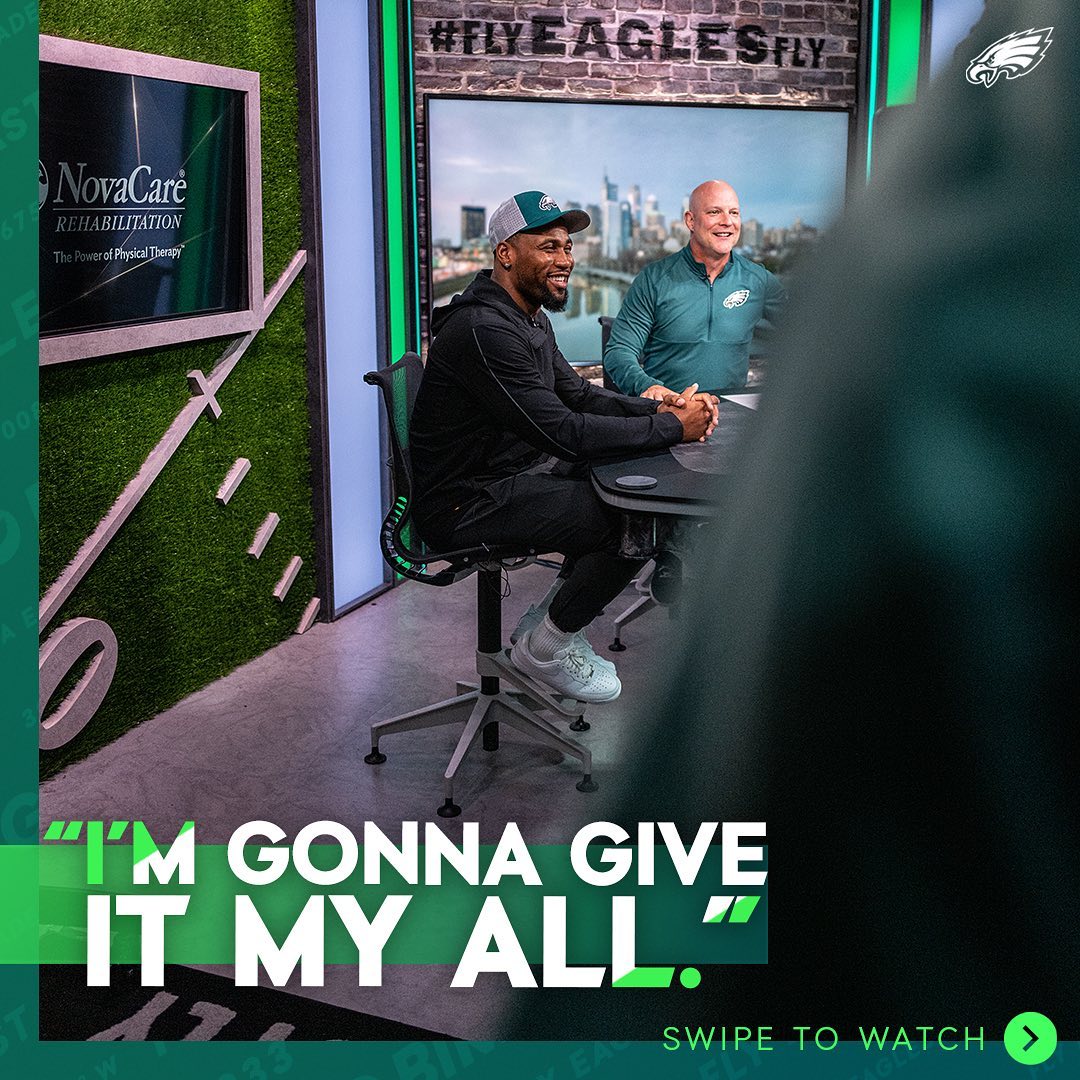 @haason7reddick is ready to put on for the city.

#FlyEaglesFly...