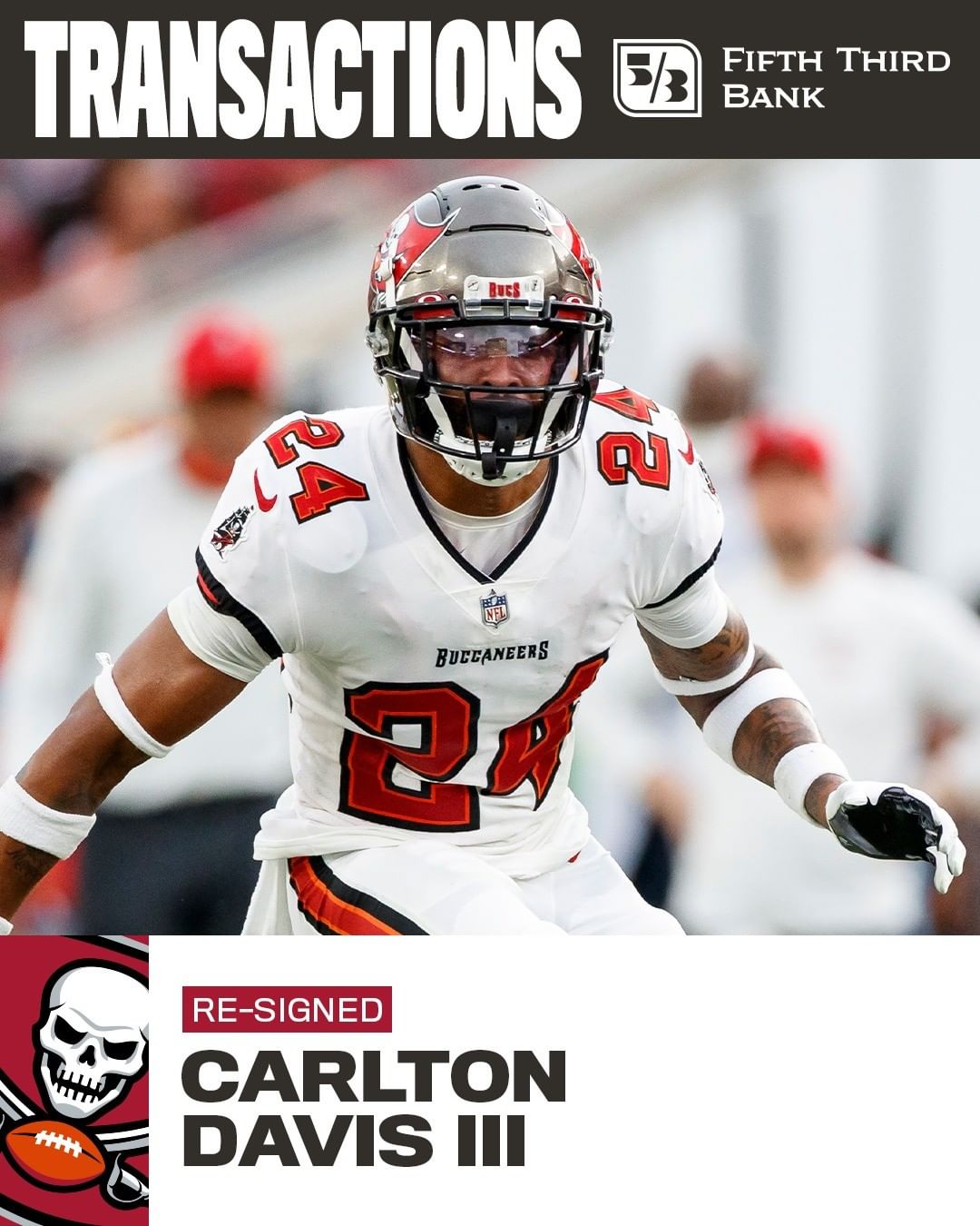 We've re-signed @lowkeycarlton  #GoBucs...