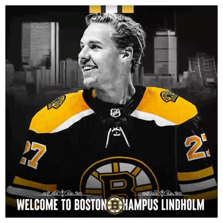 Bolstering the blue line.  Welcome to Boston, @hampuslindholm47!...