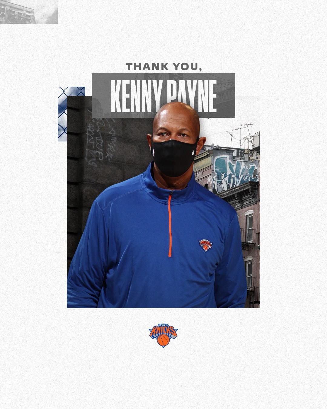 Thank you and good luck at @louisvillembb, Coach! #NewYorkForever...