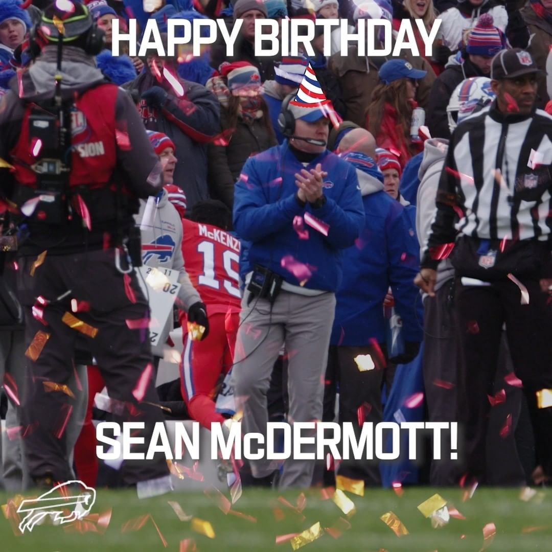 Happy birthday, Coach McDermott!! #BillsMafia...