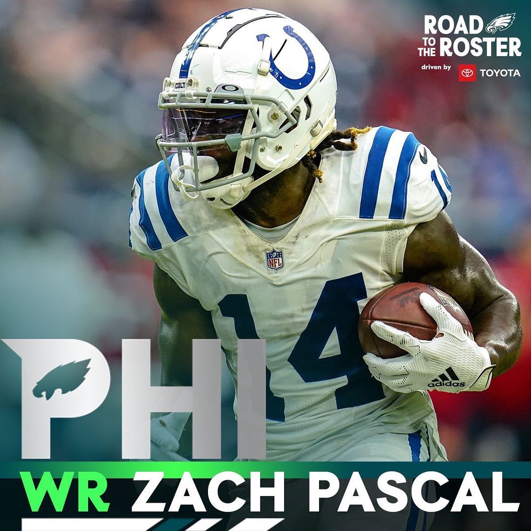 Eagles and WR Zach Pascal have agreed to terms on a one-year contract.

@toyotau...