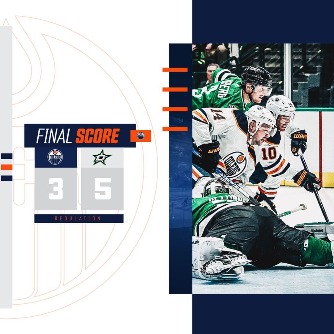 Yeah, that one stings. Back home vs. San Jose on Thursday. #LetsGoOilers...