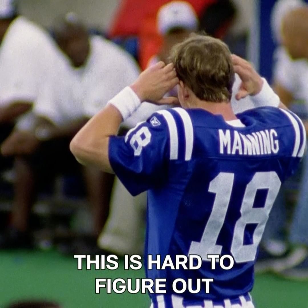 Peyton trying to learn how to use IG, probably....