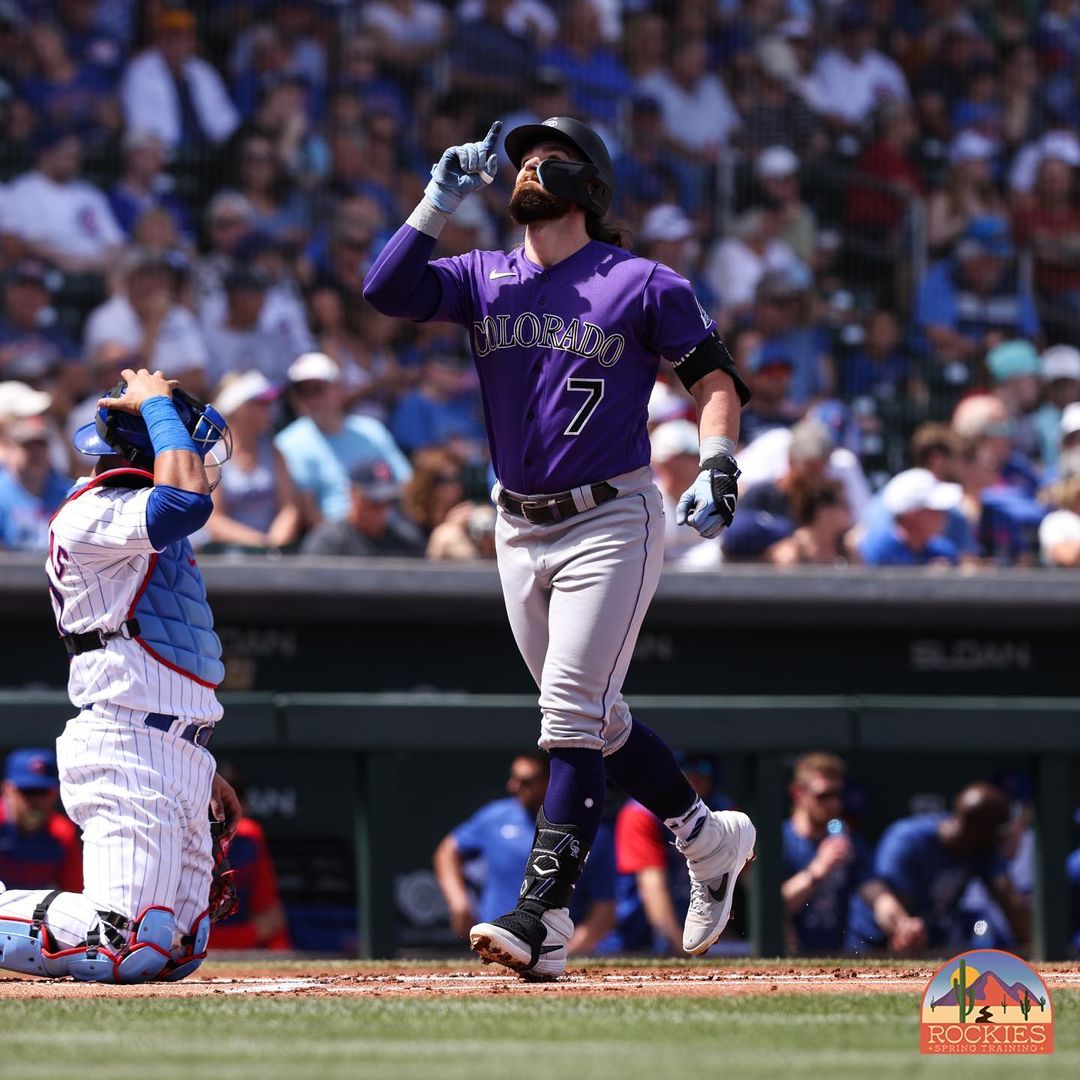 1 GAME. 6 MOONSHOTS. 
-
-
The Rockies had only one other spring game with 6+ HR'...