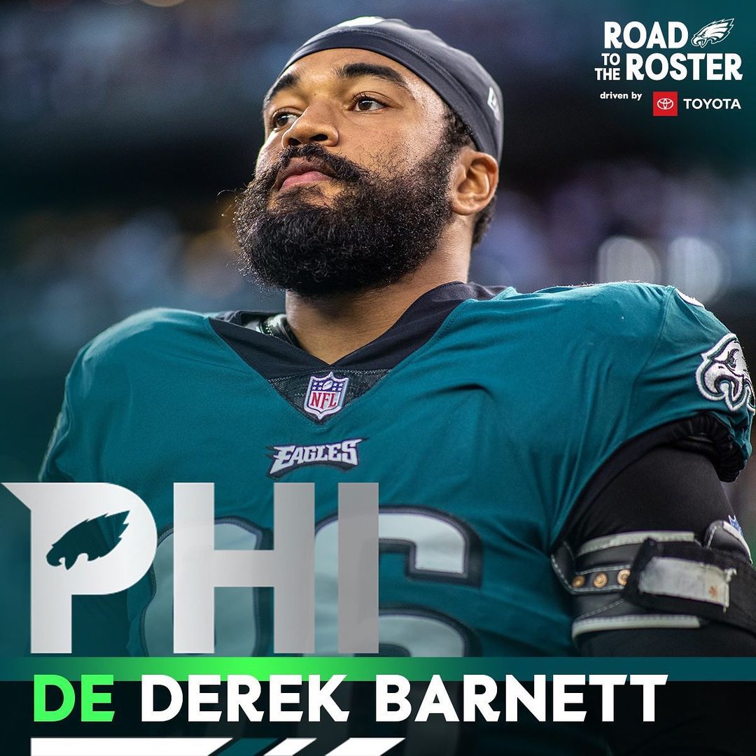 Eagles have signed DE Derek Barnett to a two-year contract.

@toyotausa | #FlyEa...