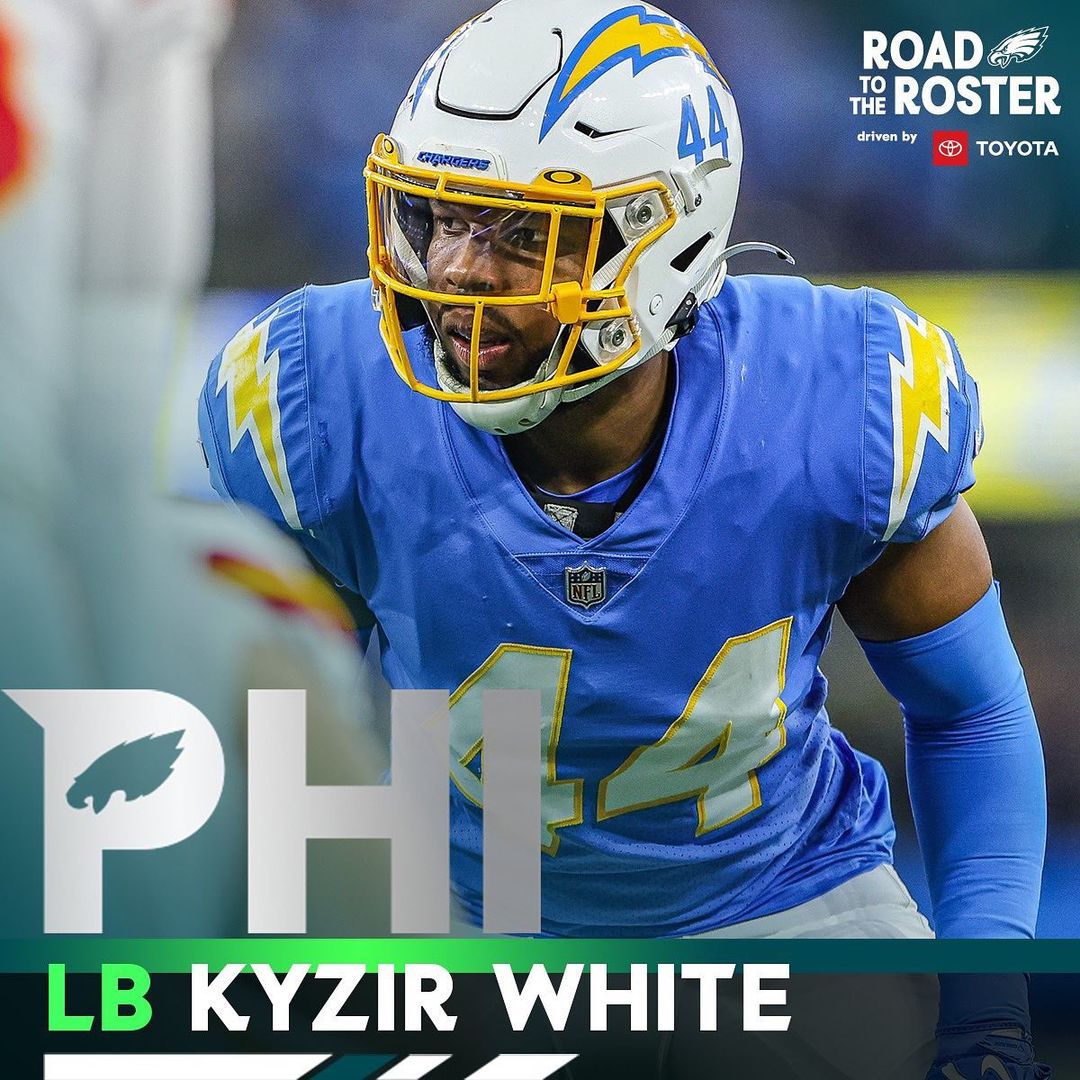 Eagles and LB Kyzir White have agreed to terms on a one-year contract.

@toyotau...