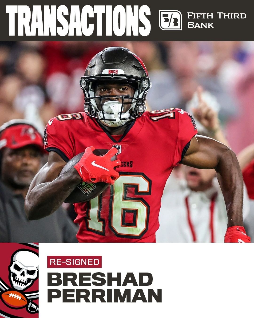 Welcome back, @b_perriman11  #GoBucs...