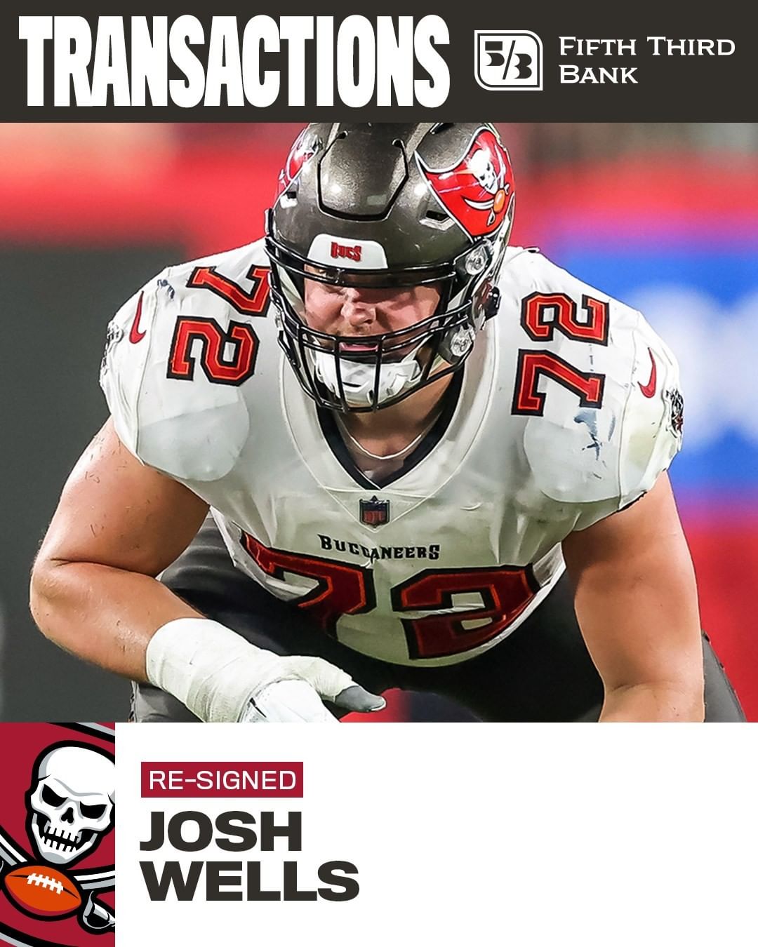 We've re-signed @j_wells72. #GoBucs...