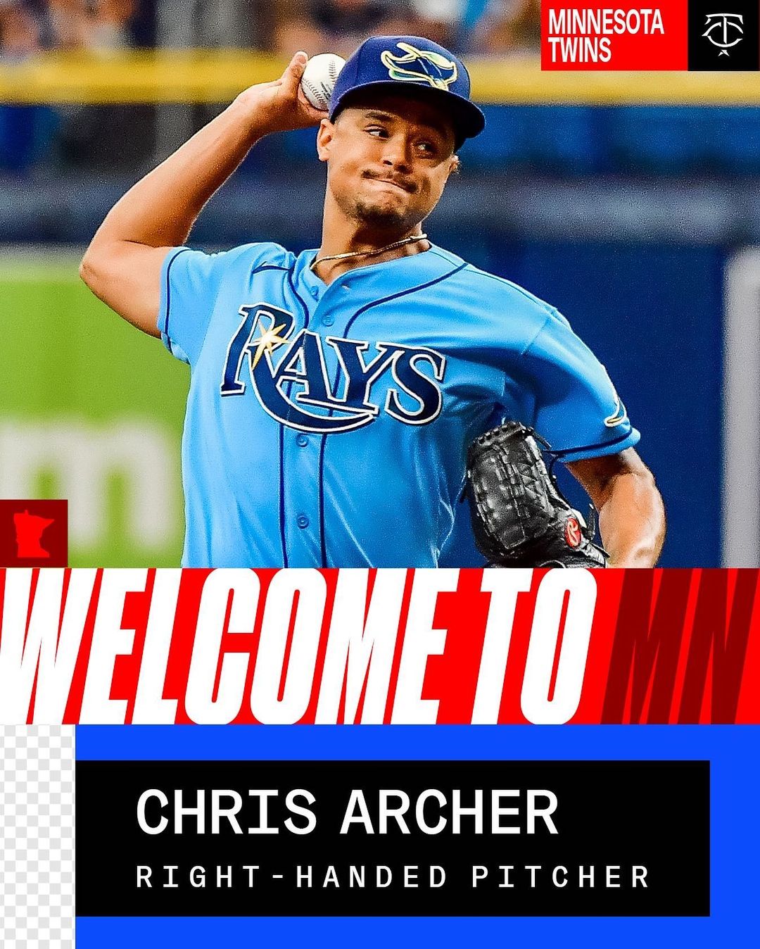The #MNTwins have signed pitcher, @chrisarcher24 to a 1-year deal!  Welcome to M...