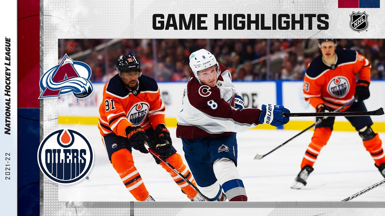 Avalanche @ Oilers 4/9 | NHL Highlights 2022