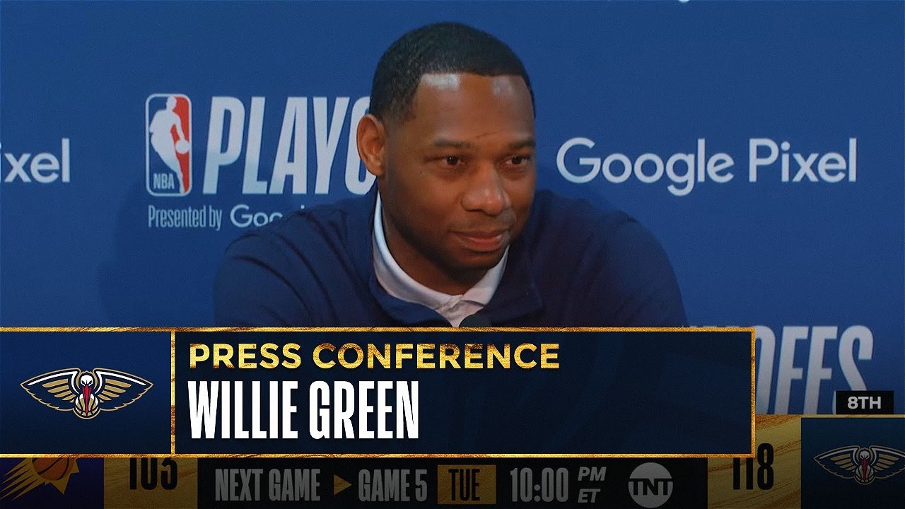 Coach Willie Green Talks Pelicans Game 4 Win Over Suns | Postgame Presser