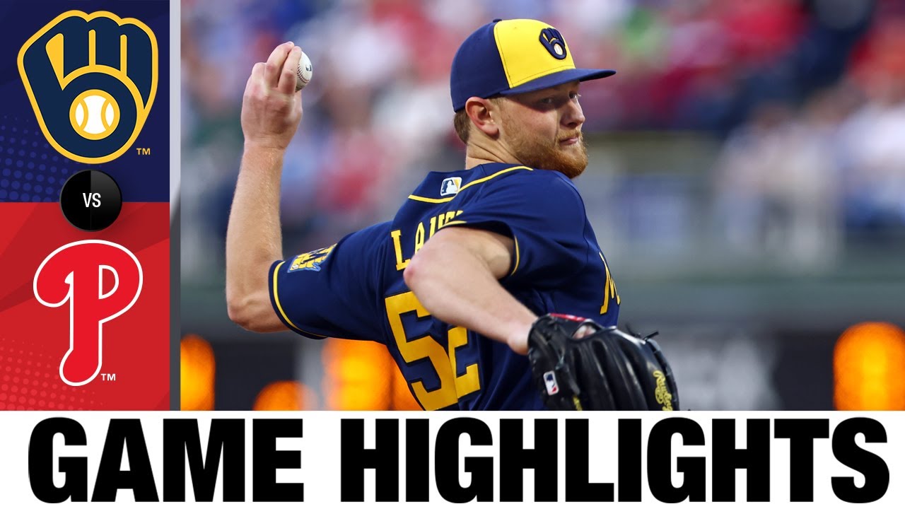 Brewers vs. Phillies Game Highlights (4/24/22) | MLB Highlights