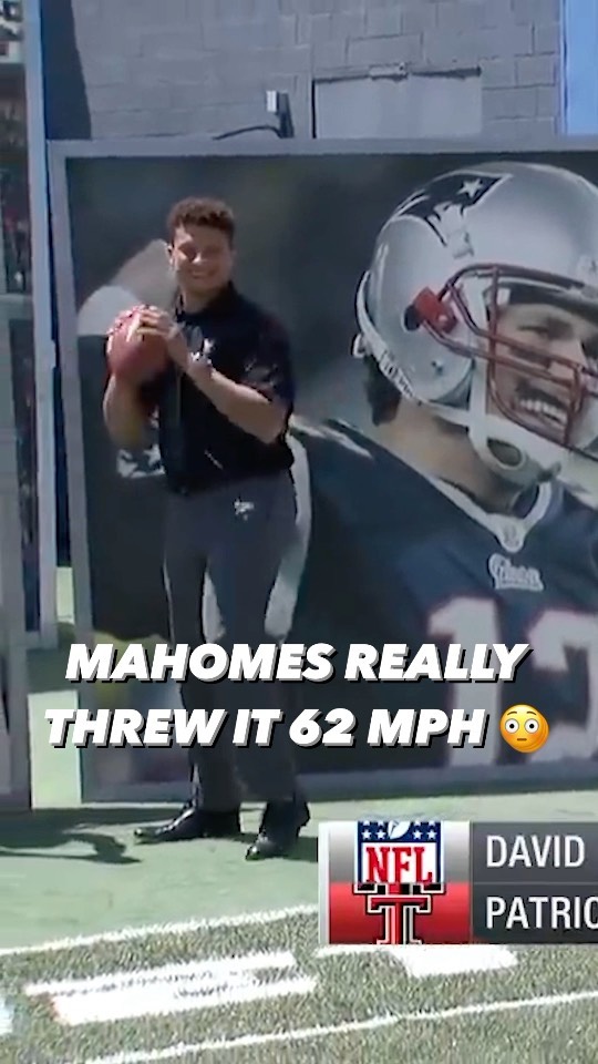Before Mahomes got to the league he was already showing off his absurd arm stren...