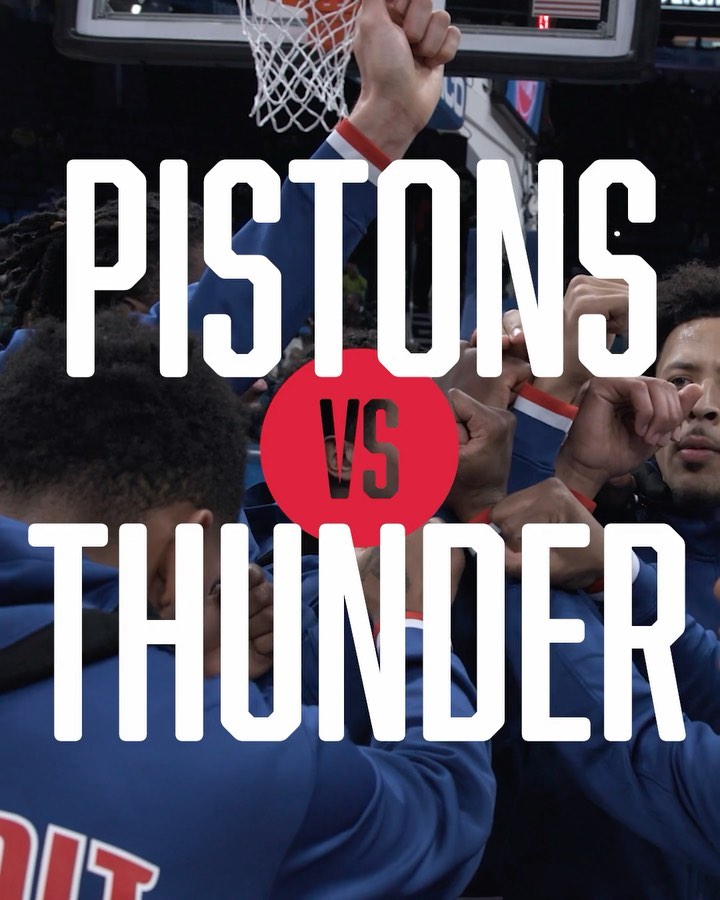 It’s the Pistons in Oklahoma City tonight.  8:00PM | @ballysportsdet...
