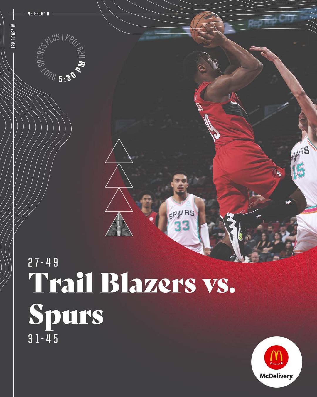 Spending the weekend in San Antonio. 

 #RipCity   vs @spurs 
 @attcenter 
 5:30...