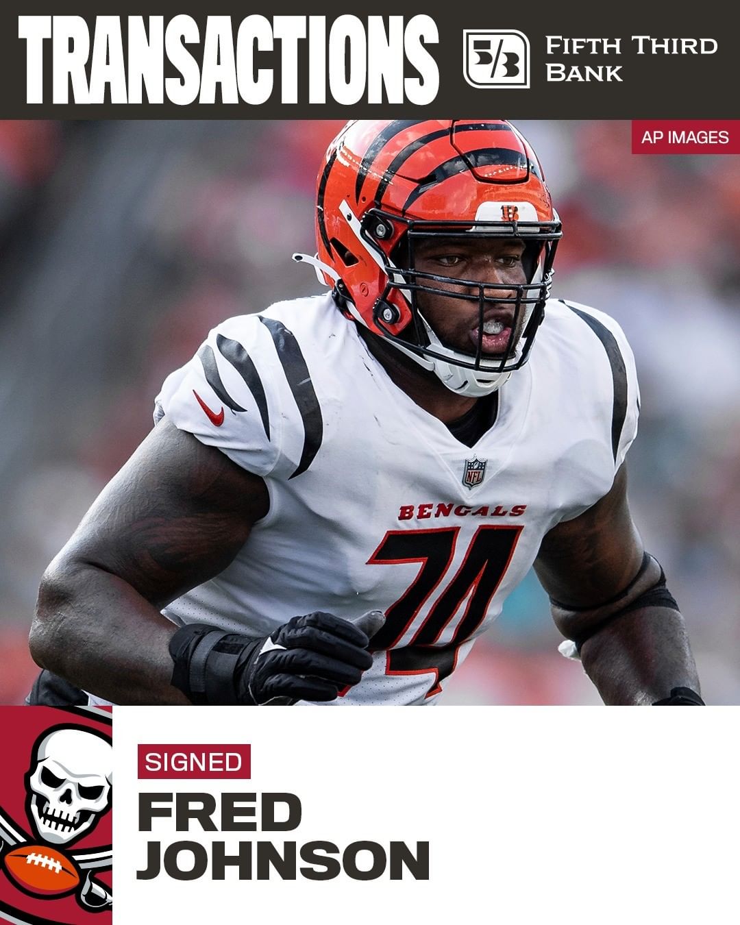 Welcome to Tampa Bay, Fred! #GoBucs...